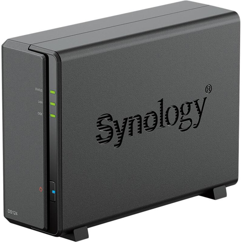 Сетевое хранилище Synology DS124 1x2.5/3.5 SATA/Realtek RTD1619B/1GB DDR4