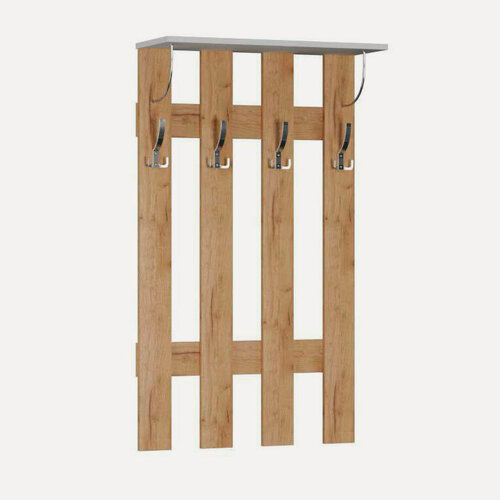 Изображение товара Вешалка настенная для прихожей,4 крючка 700*1200*260, материал ЛДСП