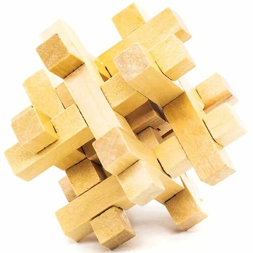 Деревянная головоломка Решетка Светло-коричневый