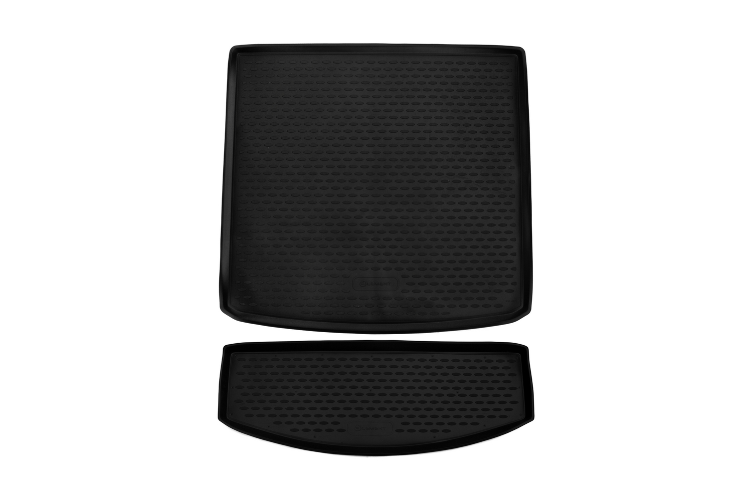 Коврик багажника Element VW Touran I 2003-2010/II 2010-2015 минивэн 2 части 7 мест полиуретановый черный 1 шт - фото №14