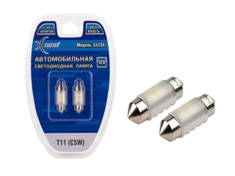 Лампа светодиодная Xenite S4286 1009483 C5W 12V, 2 шт.