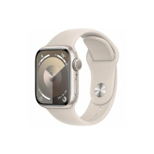 Умные часы Apple Watch Series 9 41 мм Aluminium Case GPS, Starlight Sport Band