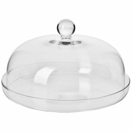 Хрустальное сервировочное блюдо с крышкой-куполом 28 см прозрачный серия Elite Krosno KRO-FKP0718000008010 9950₽