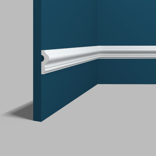 фото Молдинг Перфект Plus 2000x16x42 мм PP-54 ударопрочный настенный под покраску дюрополимер полистирол
