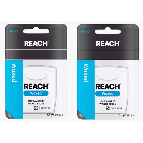 Зубная нить Reach пропитанная воском 50 м 2 шт 1963₽