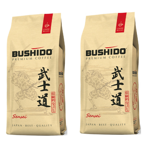 Кофе Bushido Sensei в зернах, 227 гр, 2 уп