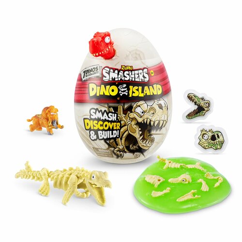 игрушка zuru smashers dino island t rex battles черный 40 см Игрушка Zuru Smashers Dino Island Nano Egg