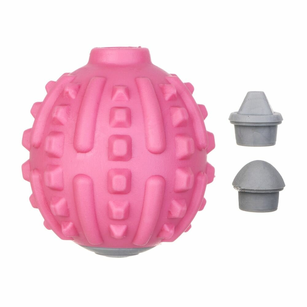 Мяч для миофасциального массажа, d5.5 см, термопластичная резина, розовый