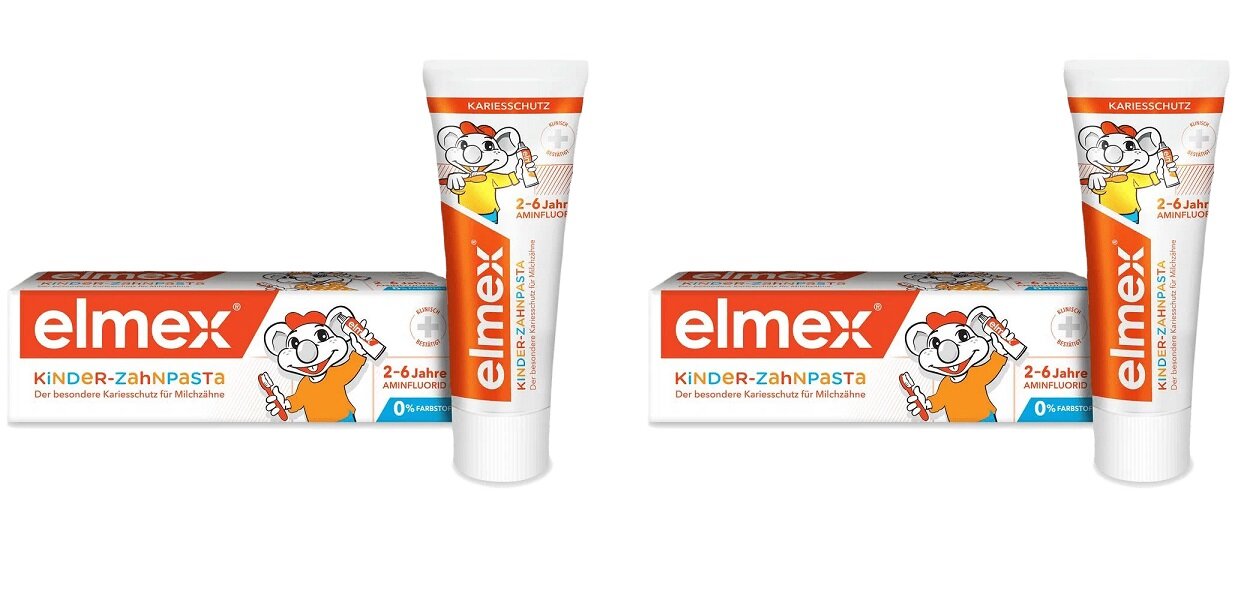 Зубная паста Colgate Elmex Children's для детей 2-6 лет, 50 мл, 2 шт.