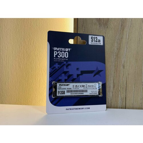 SSD накопитель m2 Patriot P300 512 GB 529000₽
