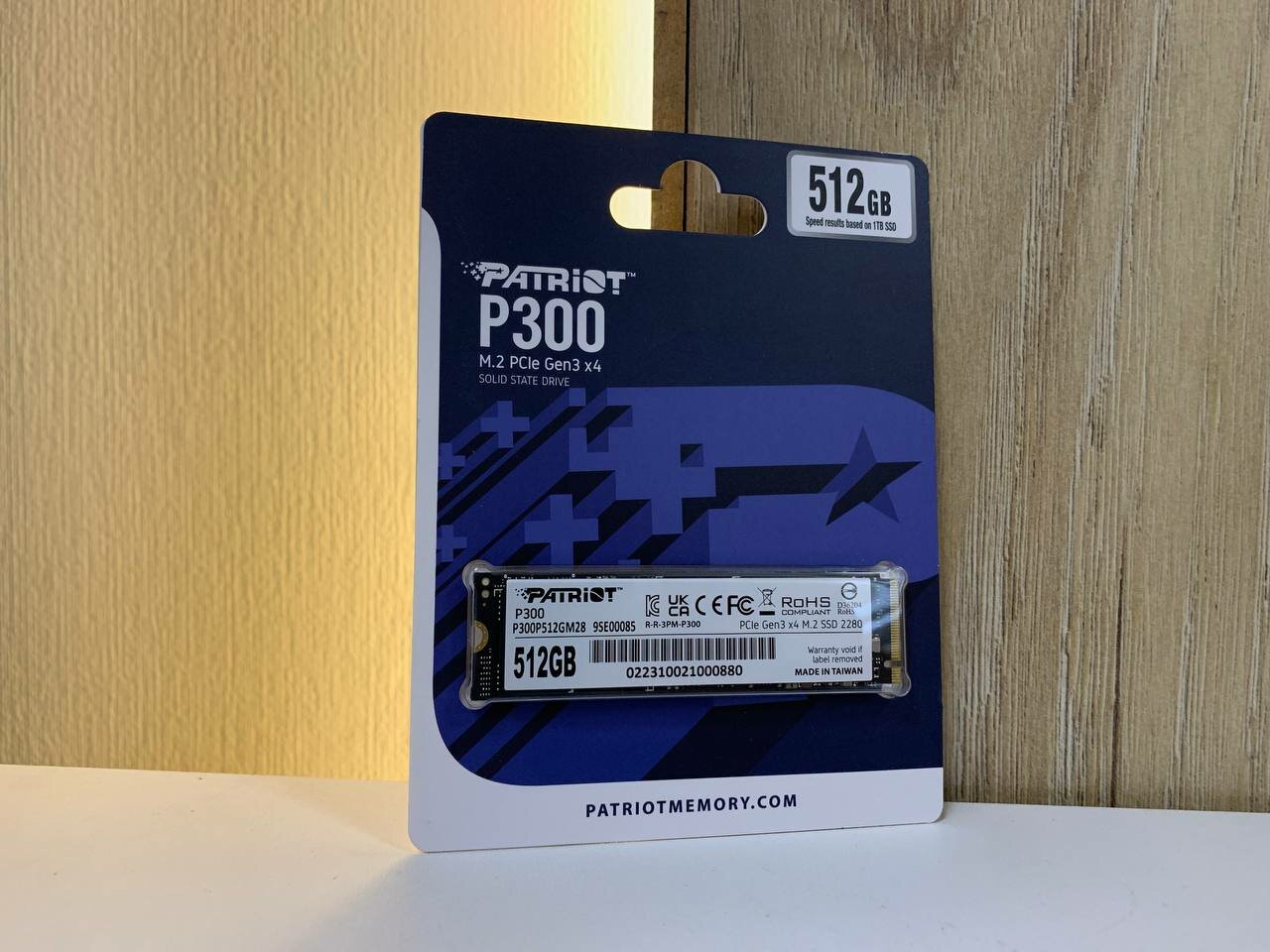 SSD накопитель m2 Patriot P300 512 GB