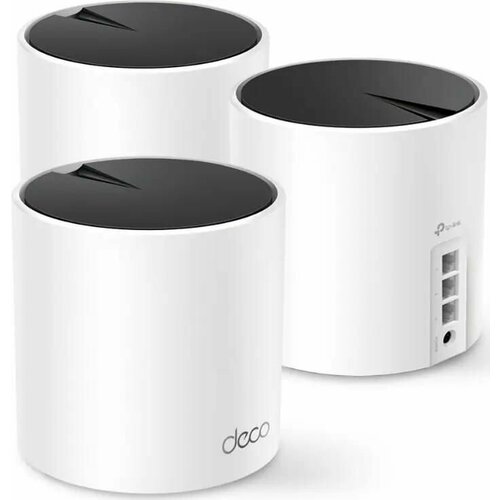 Бесшовный Mesh роутер TP-LINK Deco X55, AX3000, белый [deco x55(3-pack)]