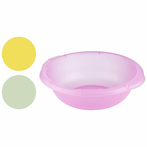 Таз круглый 10,5 л, прозрачный