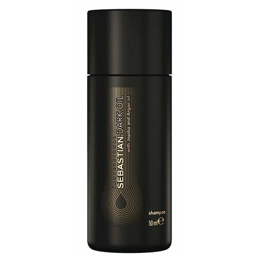 спрей для волос sebastian professional dark oil mist кондиционирующий мист для шелковистости волос 200 мл Sebastian Professional Шампунь легкий для гладкости всех типов волос Dark Oil, 50 мл