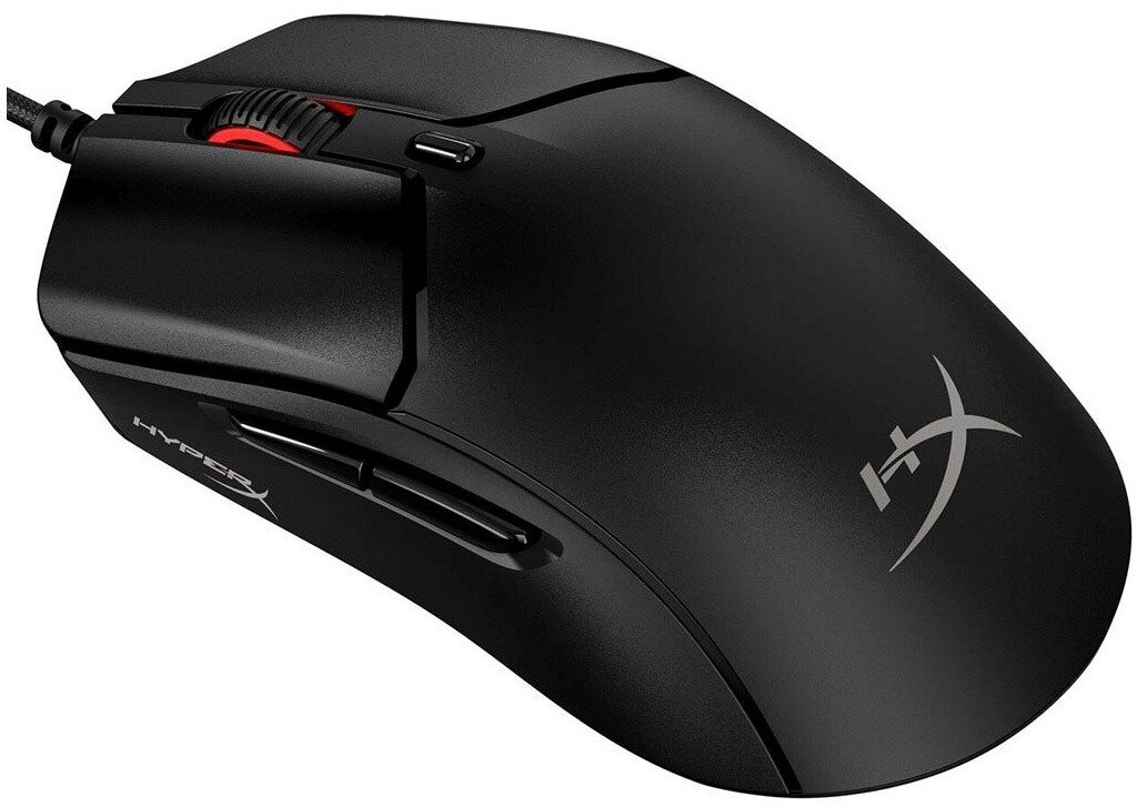 Мышь HYPERX Haste 2, игровая, оптическая, проводная, USB, черный [6n0a7aa] — фото 1