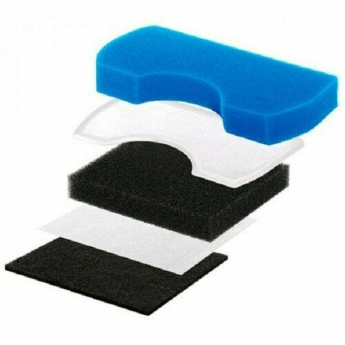 Комплект фильтров FSM45 (5шт) для пылесоса Samsung Air Track SC43, SC44, SC45 blue sponge hepa filter kit for samsung dj97 01040c sc43 sc44 sc45 sc47 series robot vacuum cleaner parts accessory