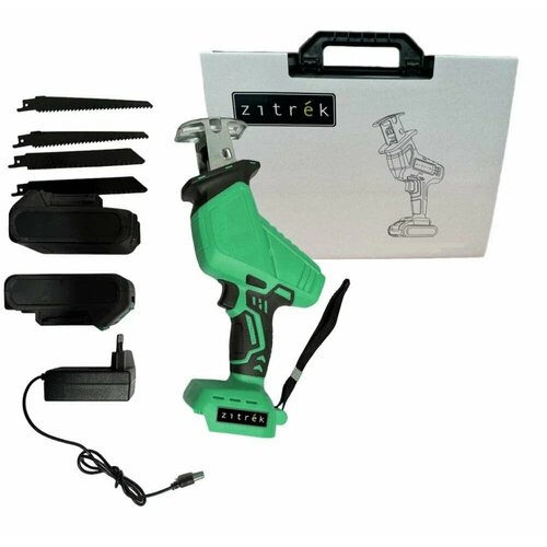 Пила сабельная аккумуляторная ZITREK ZKRS20V 20В Li-Ion аккум 2шт кейс 5990₽