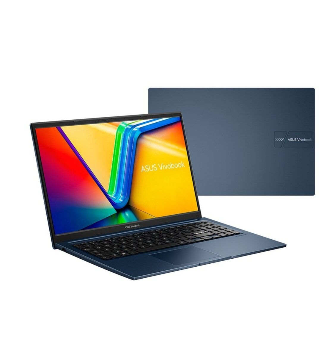 Ноутбук Asus Vivobook X1504ZA, Intel i3- 1215U ,16Gb SSD 1Tb, Windows 11, Темно Синий, Подсветка клавиатуры. Русская клавиатура.