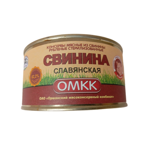 Свинина Славянская 325 гр, Оршанский МКК (цена указана за 1 ед)