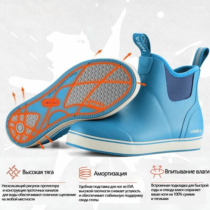Полусапоги HISEA, размер 6, blue — фото 1