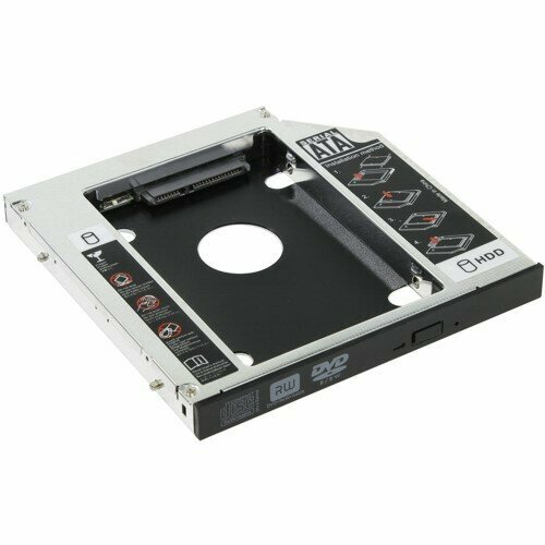 адаптер optibay caddy orient uhd 2sc9 2 5 sata 9 5мм Переходник для SSD-HDD Orient UHD-2SC12 Optibay шасси 2.5 SATA в отсек 12 мм оптического привода ноутбука