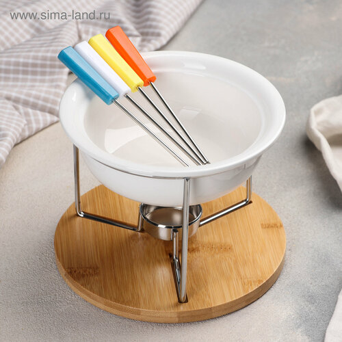 Набор для фондю Эстет 350мл 4шпажки 1000₽