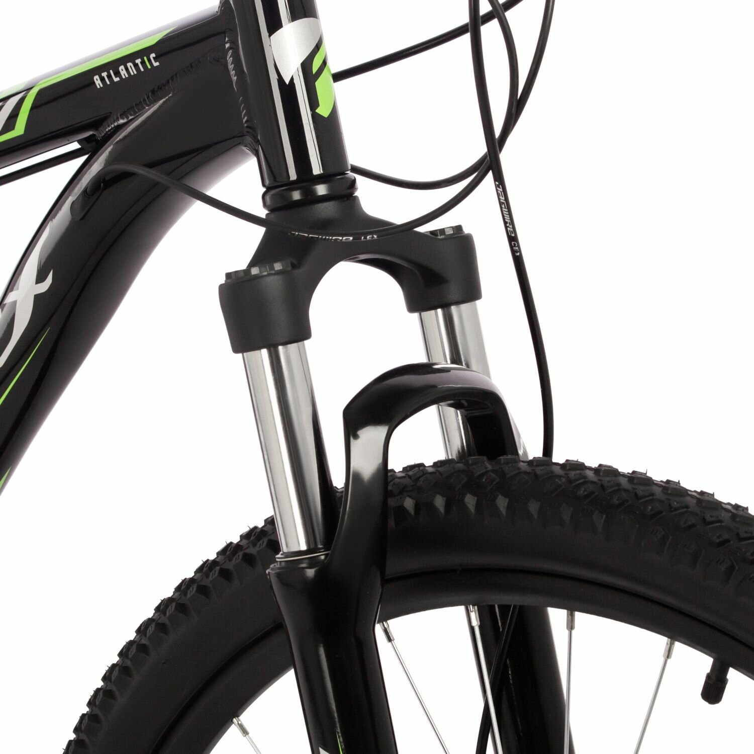 Велосипед горный Foxx Atlantic D 27.5" 16" 24 ск. зеленый 27AHD. ATLANTIC.16GN4 2024