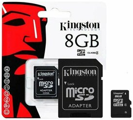 Карта памяти Kingston Canvas A1 microSD 8ГБ / microSDXC Canvas 8 ГБ / Карта расширения памяти 8 ГБ