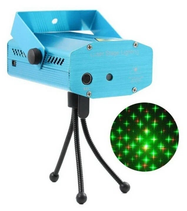 Лазерный мини проектор Mini Laser Stage Laser Lighting