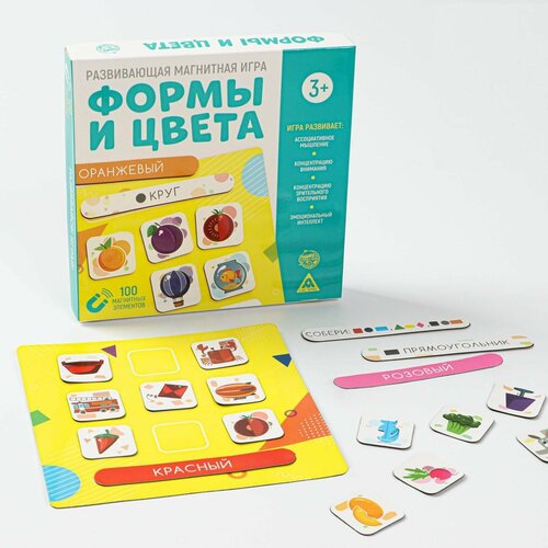 Магнитная игра Формы и цвета, 3+