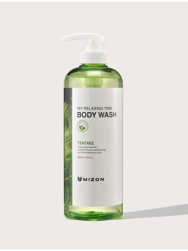 Mizon Гель для душа My Relaxing Time Body Wash Teatree, 800 мл.