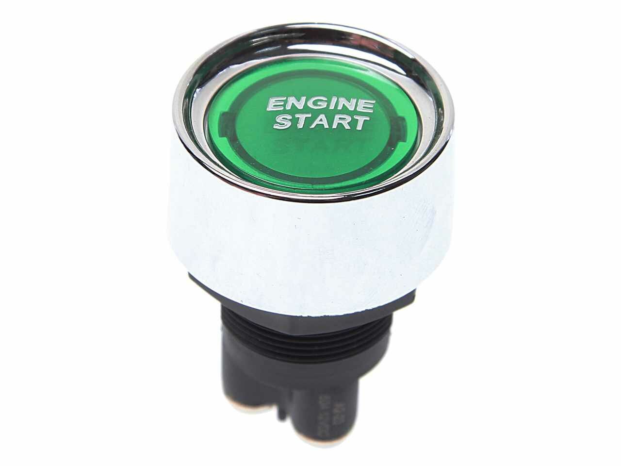 Выключатель кнопка 12V 50А ENGINE START без фиксации зеленая, ENGINE STARTзе, NO NAME