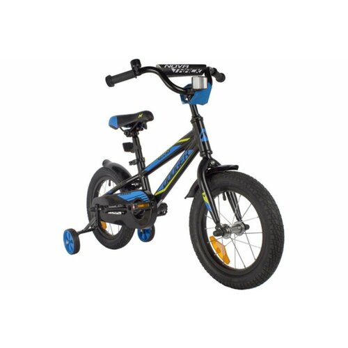 Велосипед детский NOVATRACK 14 DODGER алюм черный тормоз нож короткие крылья полная защита цепи 1299000₽