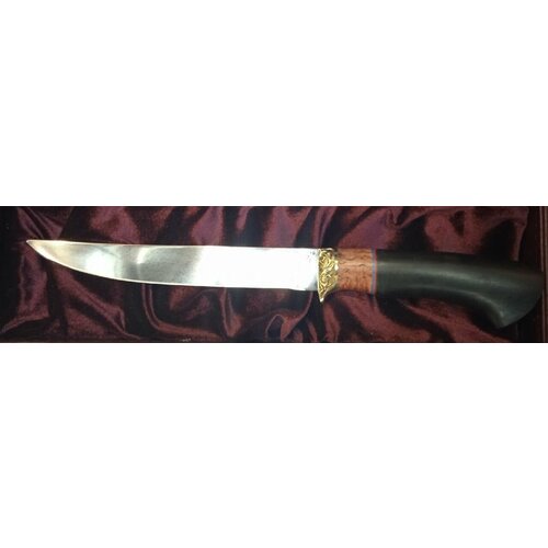 нож сокол сталь х12мф рукоять карельская береза граб Нож кованый филейный #1 сталь Х12МФ