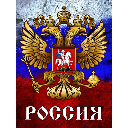 Шеврон на липучке Герб Россия 8х10 см шеврон тактический родина мать на липучке черный фон желтые буквы 8х10