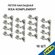 Петля накладная IKEA KOMPLEMENT комплимент 16 шт. (плавное закрыт...
