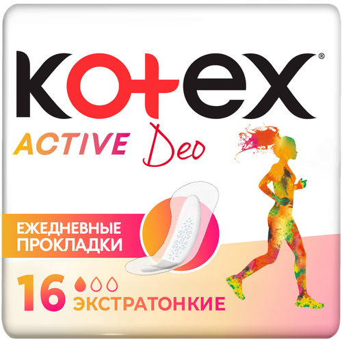 Прокладки Kotex Active Deo экстратонкие 48шт прокладки active deo экстратонкие 48шт
