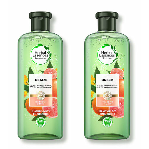 Herbal Essences Шампунь для волос Белый грейпфрут и мята, 400мл, 2шт