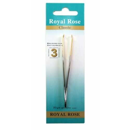 Royal Rose Пинцет профессиональный скошенный цвет золото 1 шт 342₽