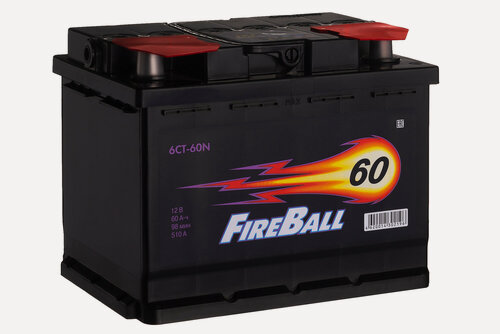 Изображение товара Автомобильный аккумулятор FIRE BALL 6СТ-60 (1) N (арт. 560107020)