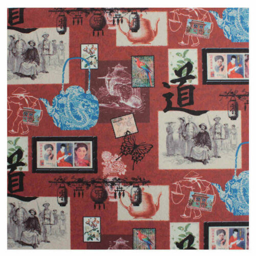 Фетр c рисунком STAMPERIA 100полиэстер Древний Китай 1мм 3030см 1шт 373₽