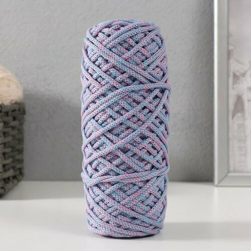 Шнур для вязания 35 хлопок65 полипропилен 3 мм 85м16010 гр Голубойрозовый 513₽