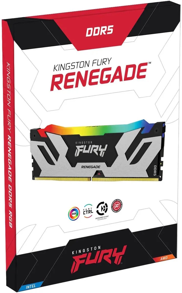 Оперативная память для компьютера Kingston FURY Renegade RGB DIMM 64Gb DDR5 6000 MHz KF560C32RSAK2-64