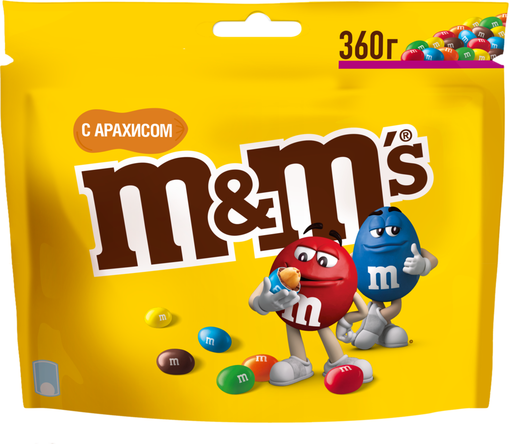 Драже M&M'S С арахисом, 360г