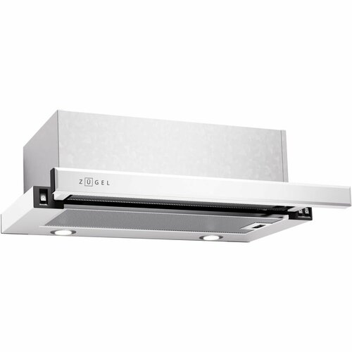 Вытяжка телескопическая Zugel ZHT651GW 520 м3 в час 3 скорости кнопочное управление 2 мотора белый 1199000₽