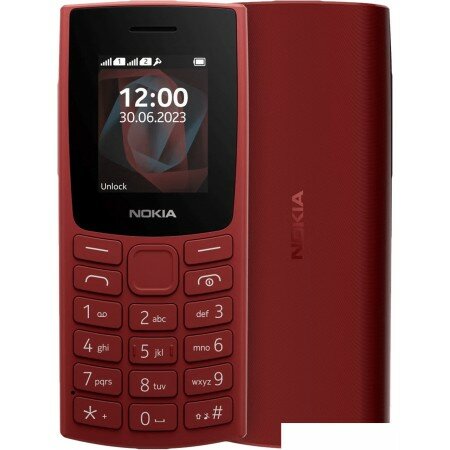 Кнопочный телефон Nokia 105 (2023) Dual SIM TA-1557 (красный)