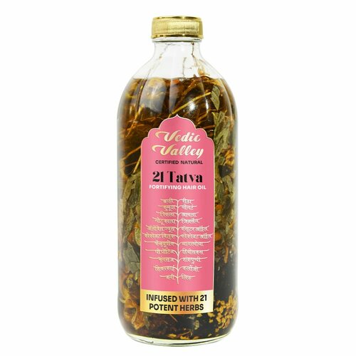 Масло для волос Vedic Valley Экстракт 21 трав против выпадения (21 Tatva Hair Fall Control Oil With Refill), 500 мл