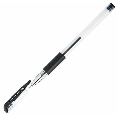 Ручка гелевая 05мм резиновая вставка черная 2600 50 шт 970₽