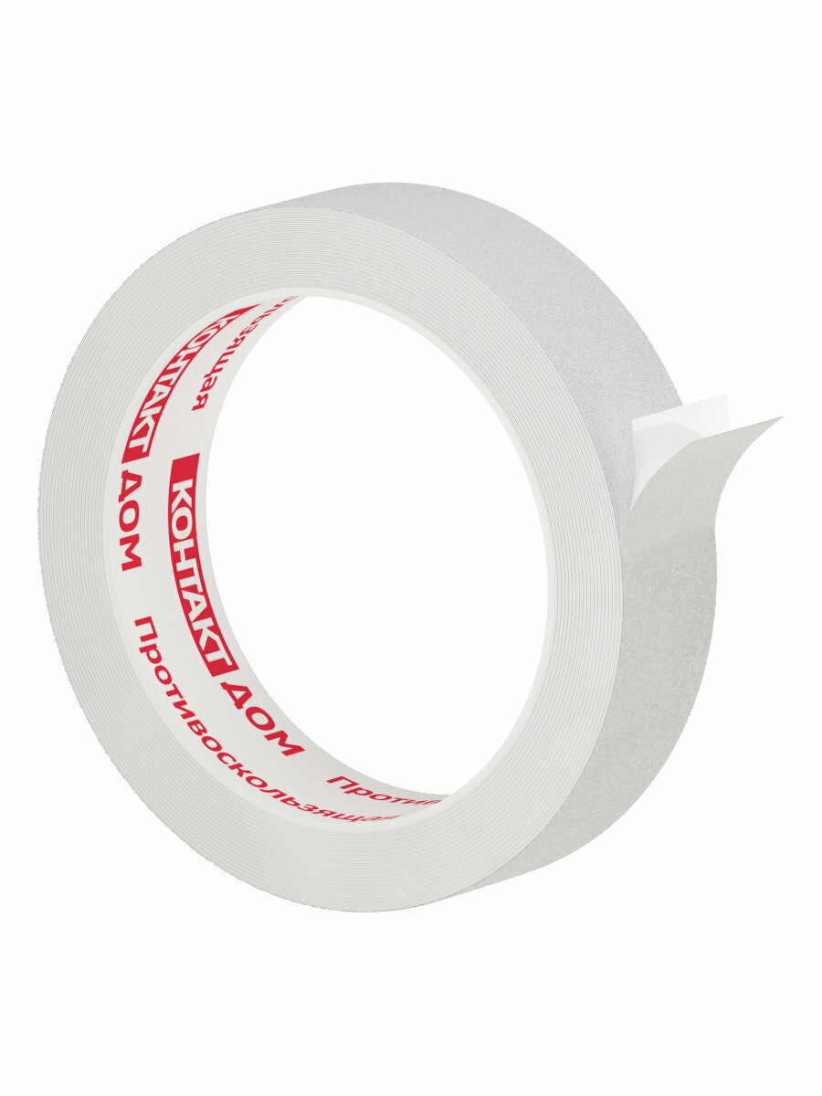 Противоскользящая лента контакт, 25мм х 5м прозрачная водостойкая — фото 1