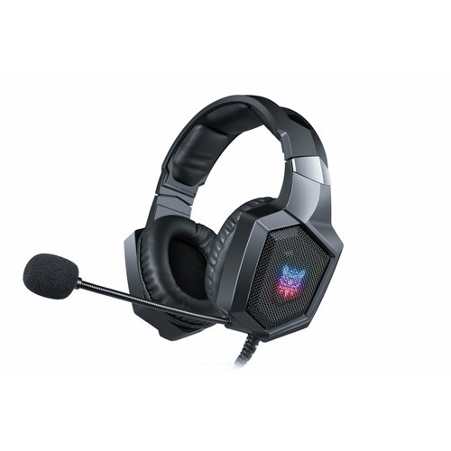 Наушники игровые ONIKUMA K8 с микрофоном и подсветкой для стрима проводные Черные 3000₽